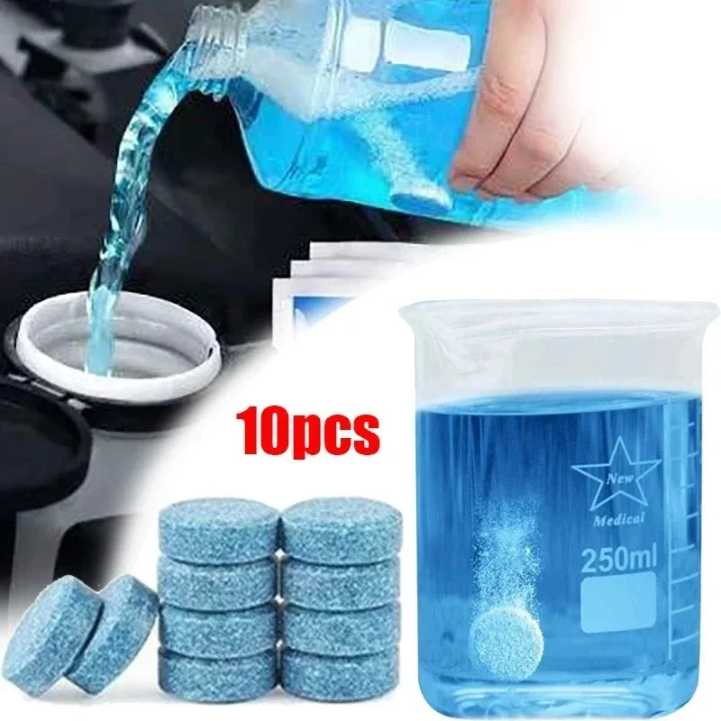 Ultra Concentrated Glass Water Effervescent Tablets Car Windshield Cleaner Car Vehicles Windshield Solid Soap Piece