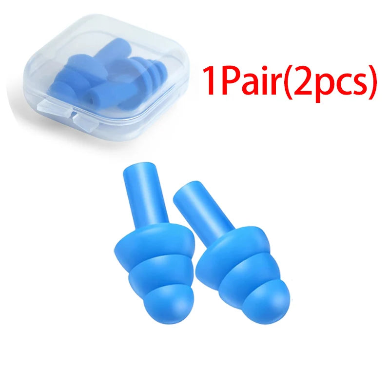 20/1Pair Ear Plugs Sleeping Noise Cancelling Reusable Silicone Sound Block Earplugs Summer Waterproof Swimming Ear Plug With Box