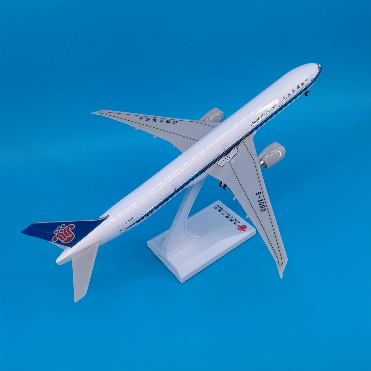 30cm Chinese Airbus & Boeing Airplane Model Diecast Resin with LED Light