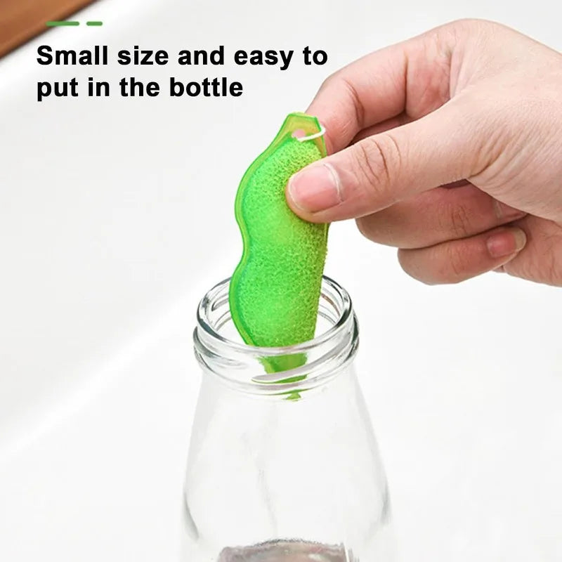 Magic Pea Cleaning Sponge Kitchen Cup Bottle Clean Brush Reuseable Coffee Tea Wine Drink Glass Bottles Cleaner Brushes Scrubber