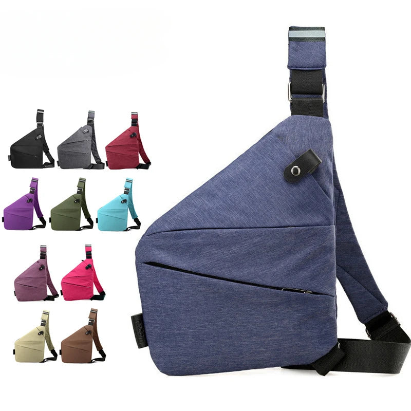 Right Shoulder Bag Chest Bag Men's Lightweight Large Capacity Crossbody Bag Miscellaneous Storage Shoulder Bag Purses Handbag