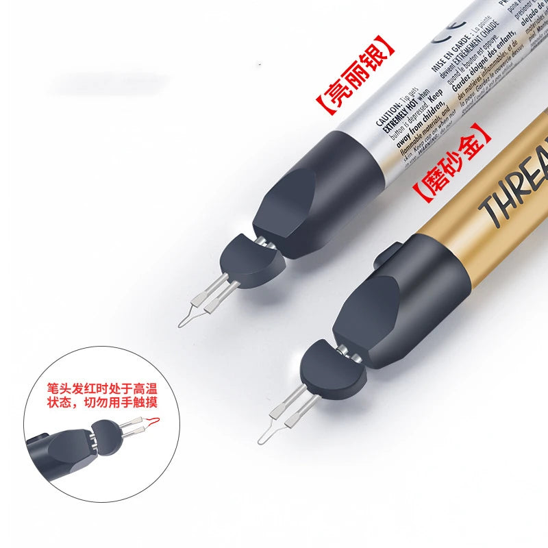 Portable wire burner pen hot cutter braided rope jewellery break wire soldering wax pen handheld battery soldering iron pen