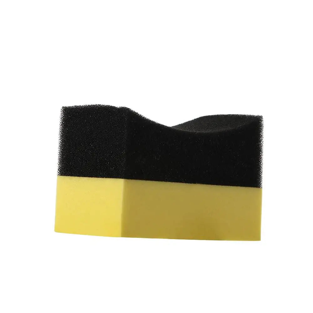 Car Cleaning Sponge Wipe Corner Edge 6Pcs Gloss Shine Tire Contour Pads Polishing Sponge Cleaning Sponge Tyre Cleaning Sponge