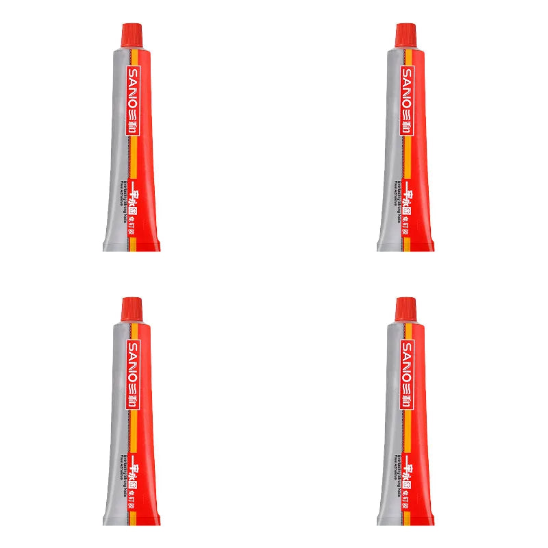 No-Nail Adhesive Waterproof Strong Hold Heavy Duty Instant Bonding for Bathroom Shelf Tile Repair Wall Mounting Glue