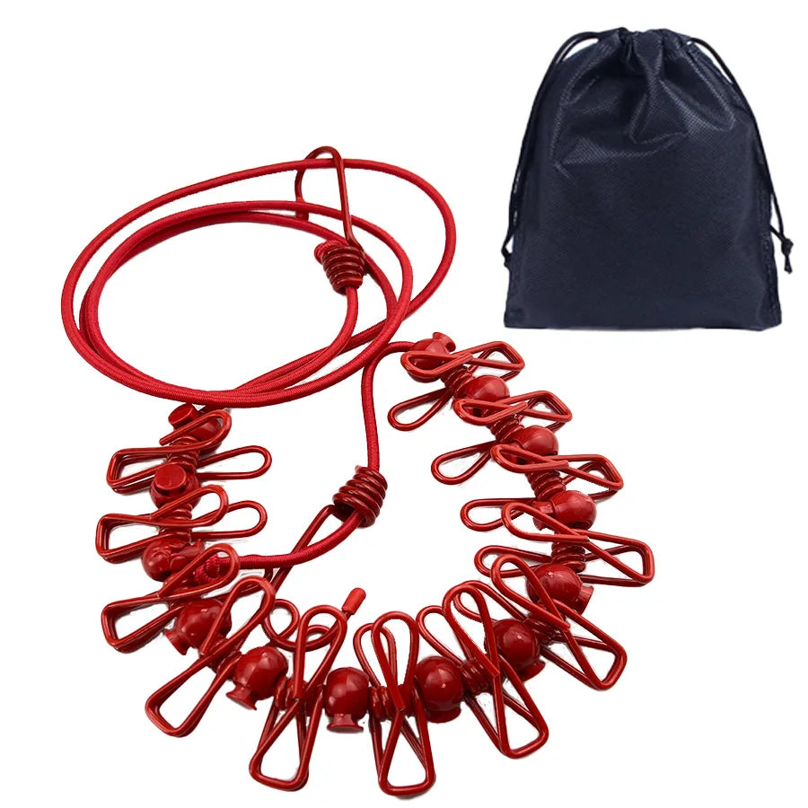 Thiened Outdoor Travel Clothes Drng Rope Dormi Indoor And Outdoor No Punching Windproof Non-slip Quilt Drng Rope
