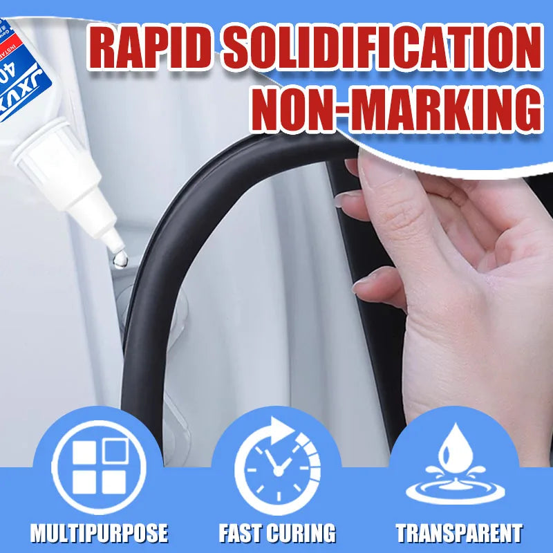 New 495 Multi-Purpose Super Glue Original Cyanoacrylate Adhesive 5-second quick-dry Instant Fast Adhesive Rubber Wood Glass Stronger All Bonding Glue 20g Includes precision dispenser 5PCS.