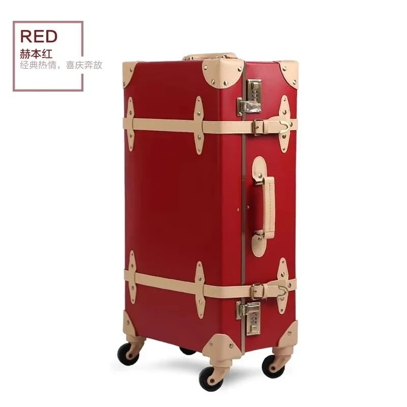 20'22'24'26'inch PU Leather Trolley Suitcases Travel Bags Valise Cabine Valiz Koffer Maletas Suitcase Carry On Rolling Luggage