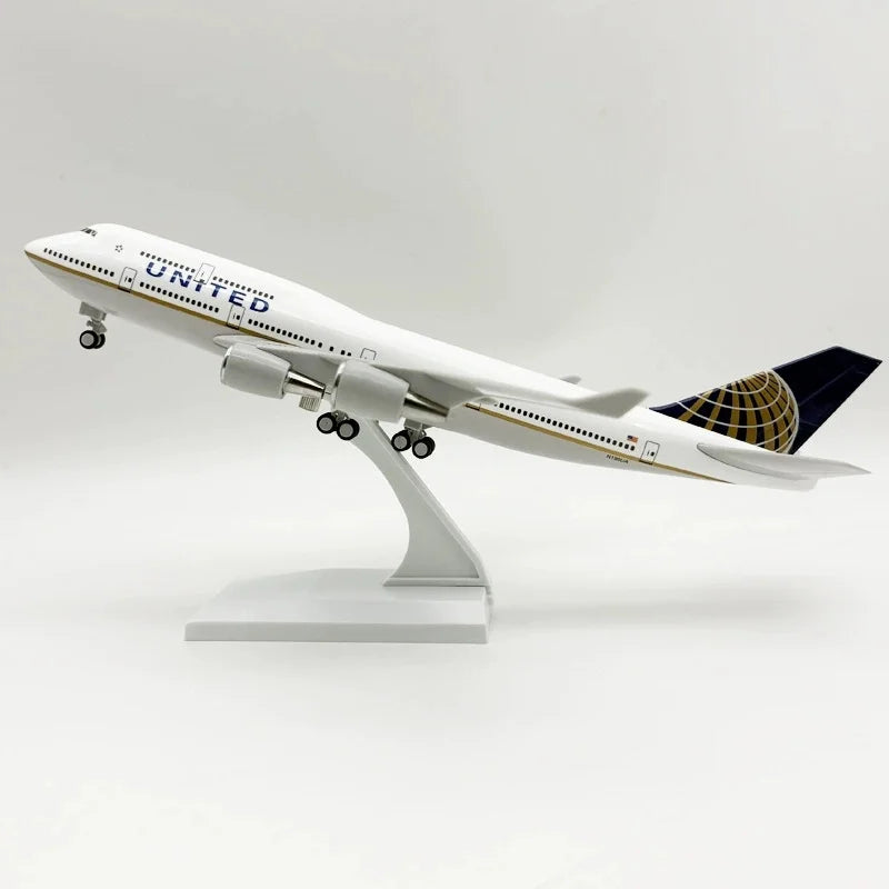 30cm Scale Plane 1/250 B747 Series Model Airplane Toy Resin Diecast Airplanes Building Kit (With Stand) Aviation Toys for Boys