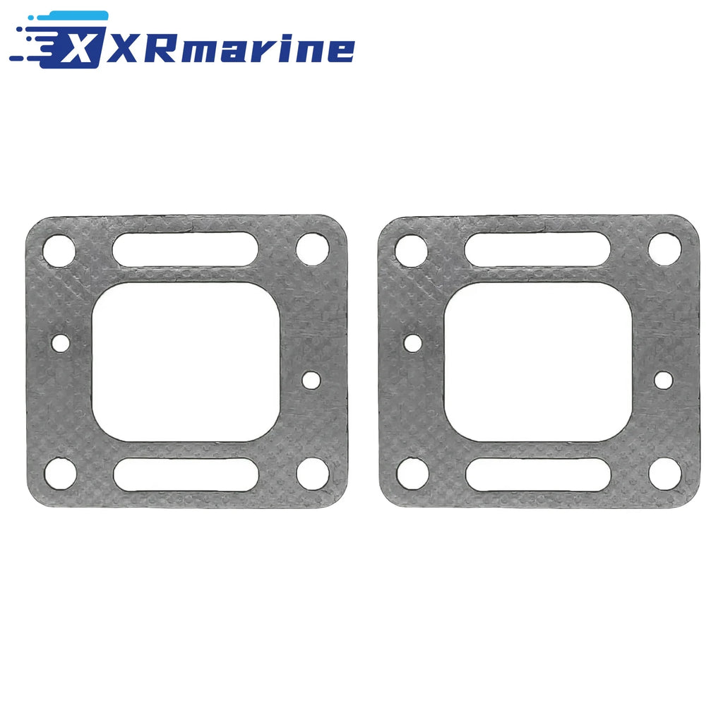 27-863724 2PCS Exhaust Elbow Manifold Gasket for MerCruiser Stern Drive 1981-1997 GM V6 V8  863724 4.3L 5.0L 5.7L 7.4L 863724