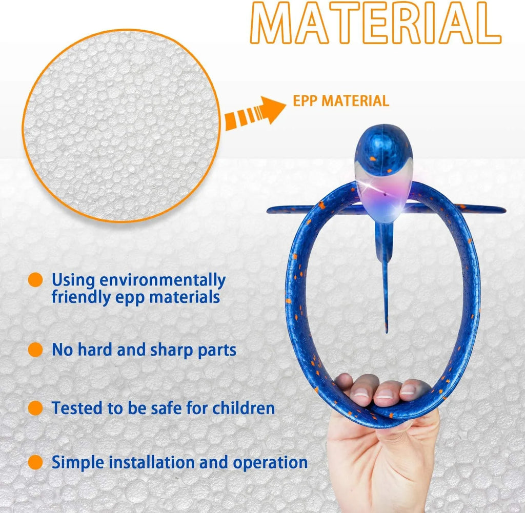 18.9" Large Foam Airplane Toys - Hand Throwing Glider Outdoor Flying Toys for Kids Birthday Gifts Sport Party Favors