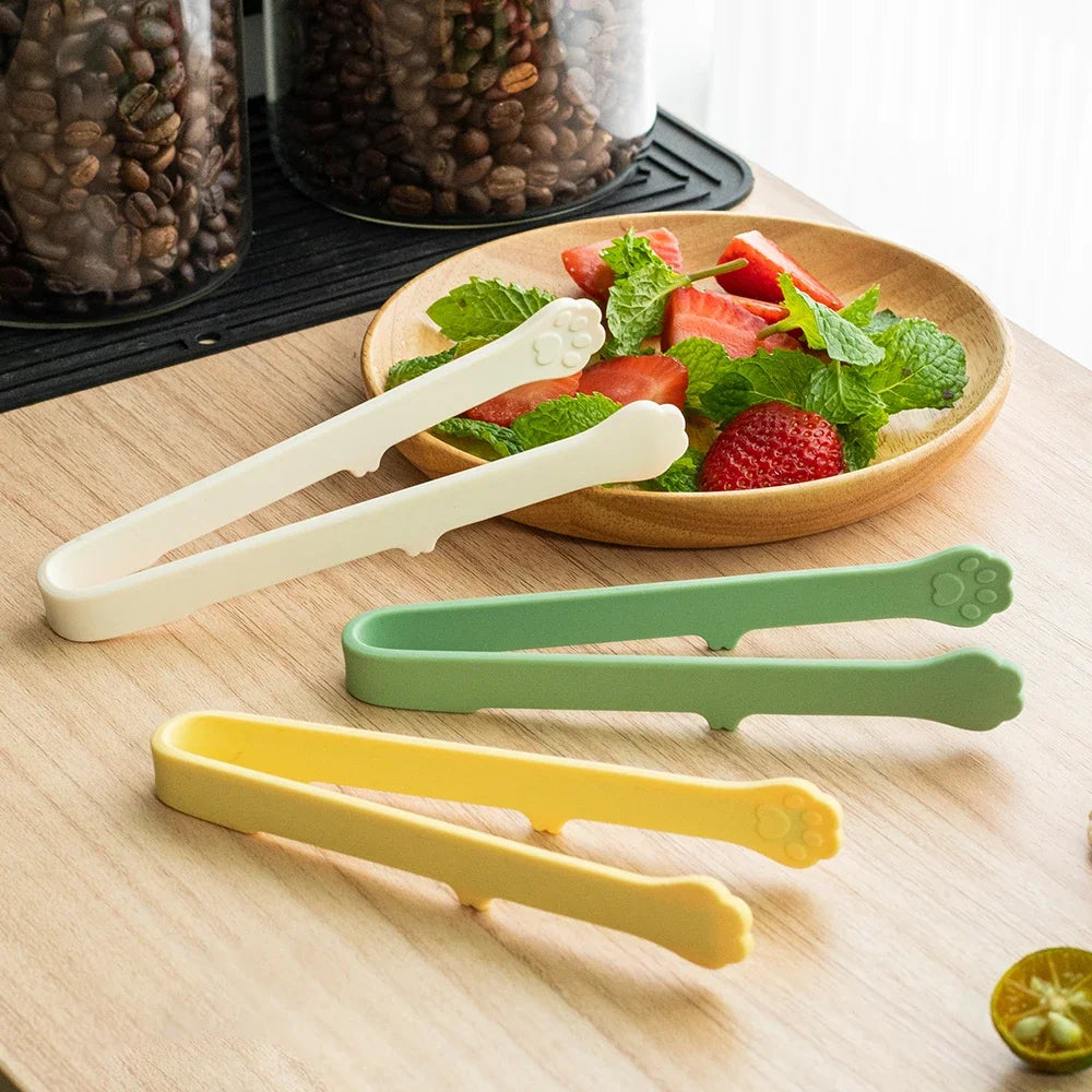 3Pcs Silicone Ice Tongs Bread Cake Clamps Salad Coffee Sugar Cubes Clips for Restaurant Bar Party Serving Tongs Kitchen Tools