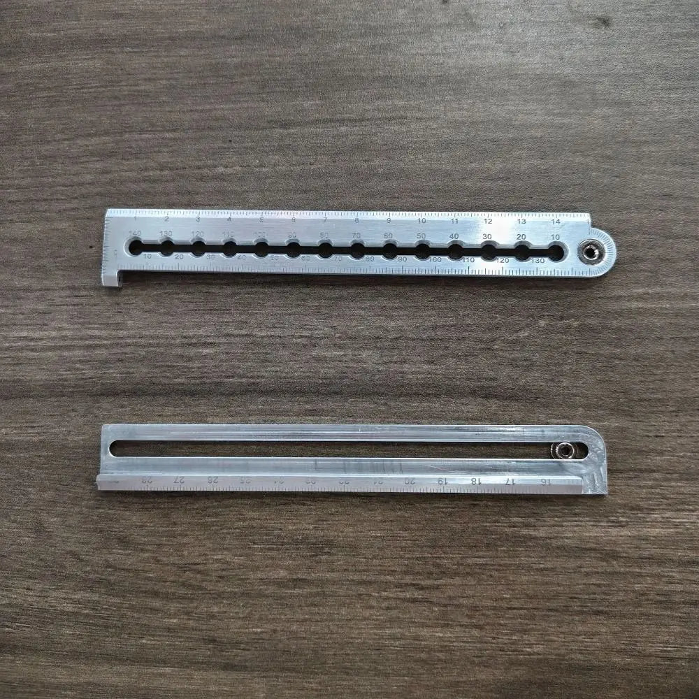 Adjustable Multi Angle Measuring Ruler High Precision Inches & Centimeters 7-in-1 Measuring System Angle Finder