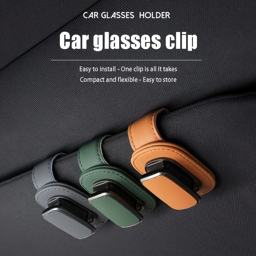 Car Sunglasses Holder Clip – Sun Visor Eyeglass Organizer for Secure Storage and Easy Access