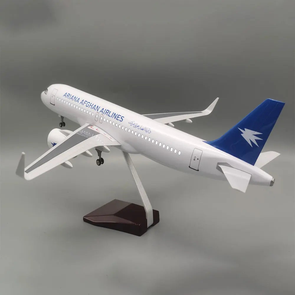 1/80 Scale 47cm Ariana Afghan Airlines Airplane A320 Neo Diecast Resin Plane Model Collection Display Gifts Fans