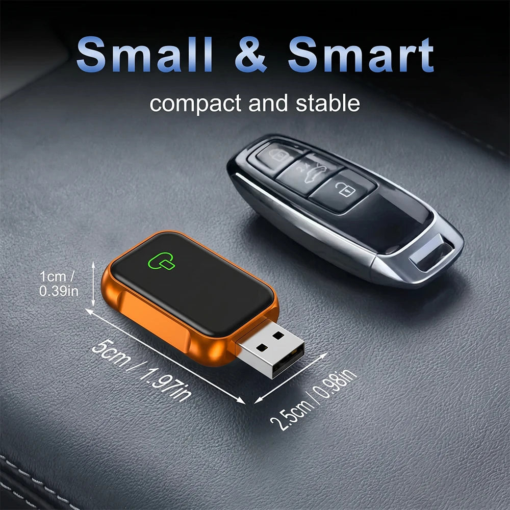 TrolinkTek 4 IN 1 Wireless CarPlay Dongle, Support Wireless Android Auto, AirPlay & MirrorLink, Wired to Wireless USB Adapter Plug and Play, Auto Reconnect Low Latency For Cars with Factory Wired CarPlay