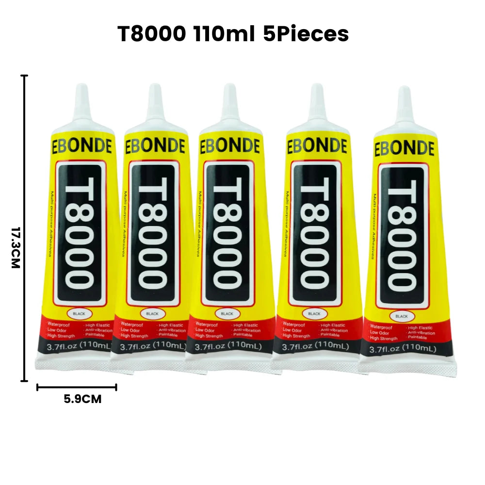 Phone Repair Glue LCD Screen Glue T8000 Cell Phone Adhesive Phone Glue Electronic Glue T-8000 Multifunction DIY Adhesive