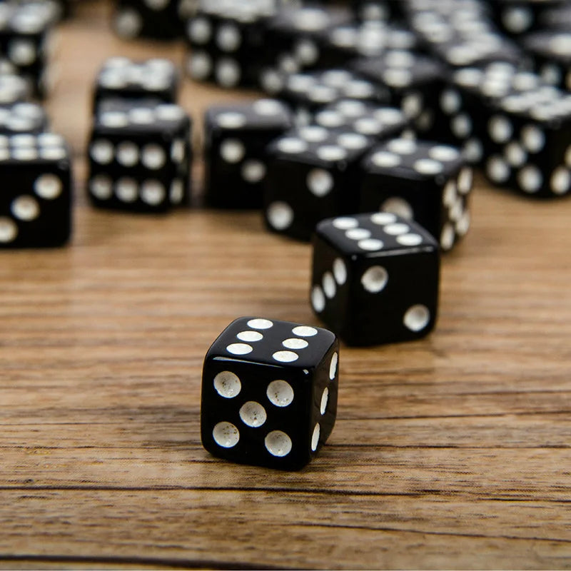 20 Pieces Point Dice Puzzle Game  6 Sided Dice DIY Game Accessory Small Size