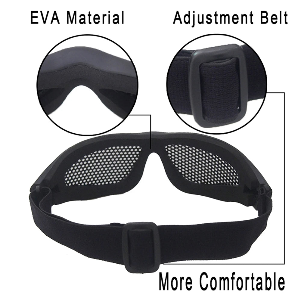 1Pc Impact Resistant Safety Goggles Multipurpose Eye Protection for Work Cycling Paintball