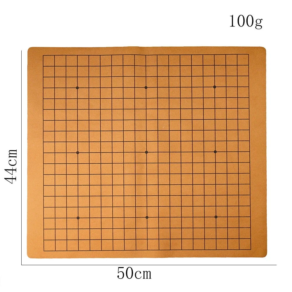 Foldable Go Game Chessboard Weiqi Checkerboard Board Game for 2.2cm Pieces One Side 19 Line Standard International