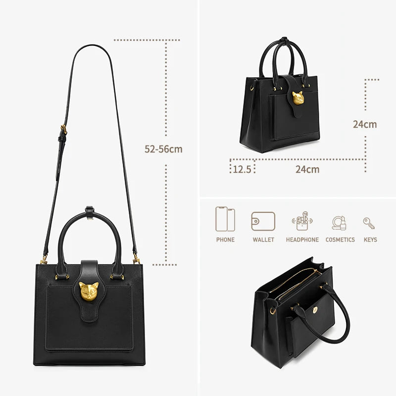 BAFELLI 2026 WOMEN'S NEW HANDBAG CAT LUXURY LEATHER FASHION BUSINESS SHOULDER STYLISH CASUAL CROSSBODY FEMALE PURSE OFFICE LADY
