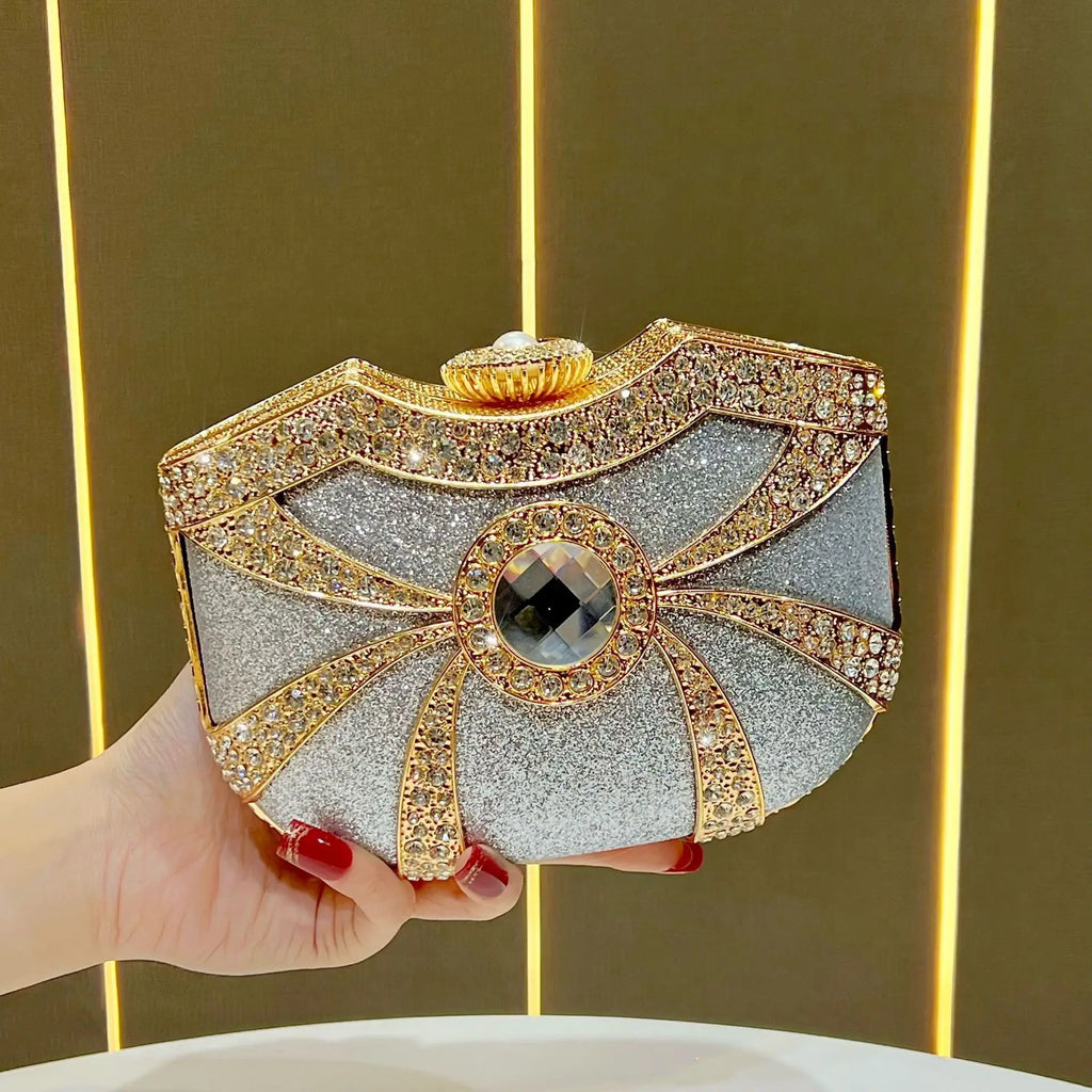 Women's dinner bag High-end temperament handbag Fashion handbag Crossbody bag Diamond dinner bag