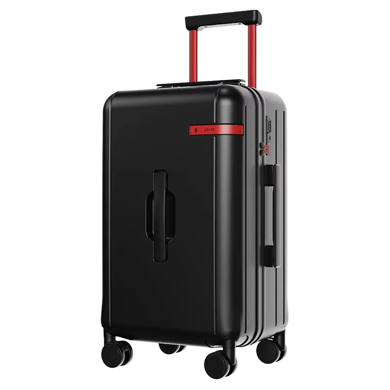 KLQDZMS The New 20-inch Luggage 24"26" Large-capacity Luggage PC Boarding Box Strong and Durable Suitcase with Wheel Suitcase