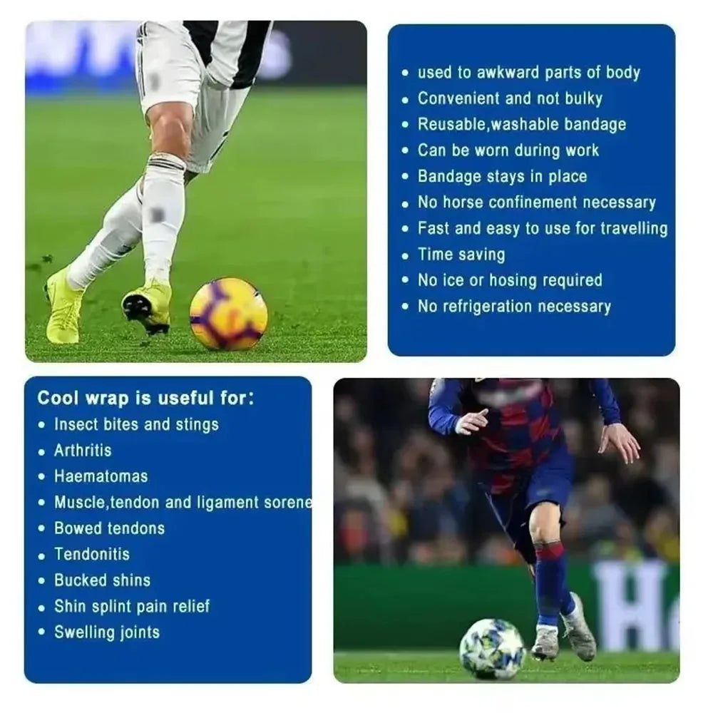 Ice Bandage Instant Cooling Ice Tape Muscle Recovery Cooling And Compression Tape for Athletes Adults