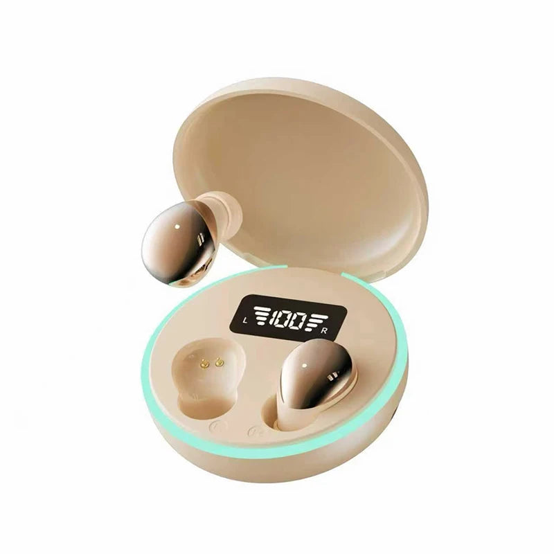 NEW Sound Insulation Super Bass Sleep Headphones Wireless Bluetooth Earphones With Mic Sports Earbuds Mini HD Headset