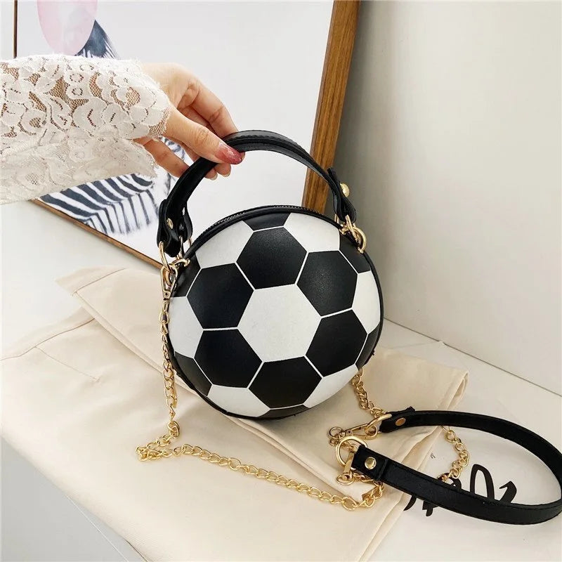 Women's INS Super Hot Personalized Basketball Bag Versatile One Shoulder Crossbody Bag Korean Edition Round Bag Fast Shipment