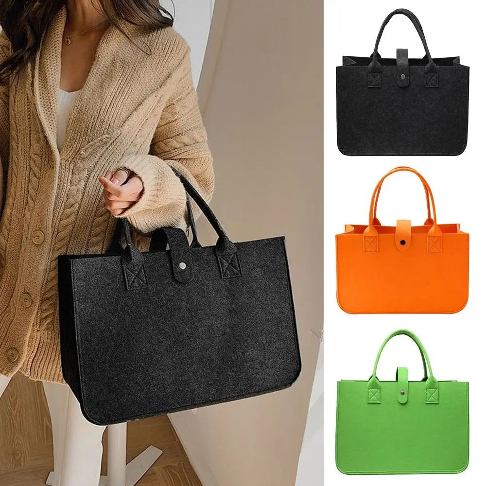 New Felt Felt Shoulder Bag Toy Sundries Large Capacity Messenger Bag Storage Organizer Crossbody Handbag Women