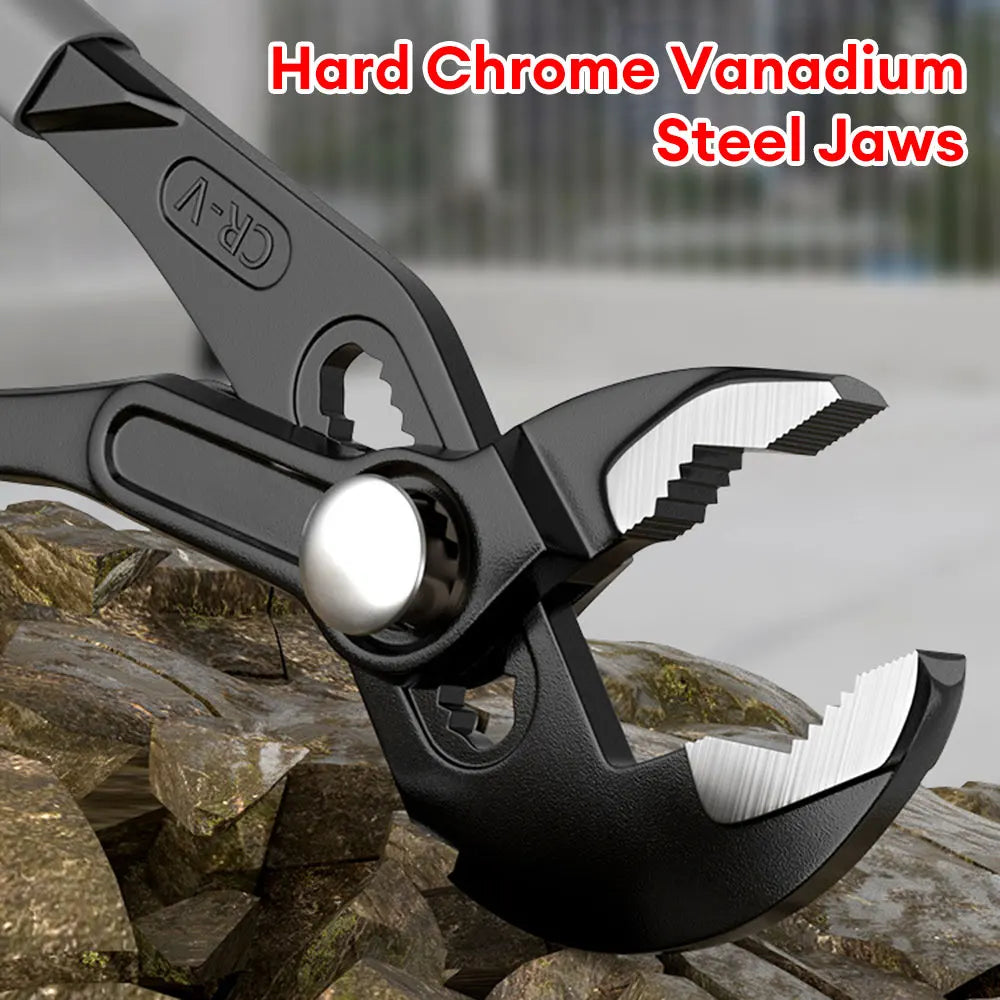 Water Pump Pliers Quick-Release Plumbing Pliers Adjustable Water Pipe Clamp Pliers Household Sink Spanner Hand Tools
