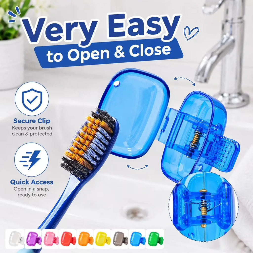 3/5/7Pcs Random Style Toothbrush Head Covers Portable Dustproof Travel Protective Caps