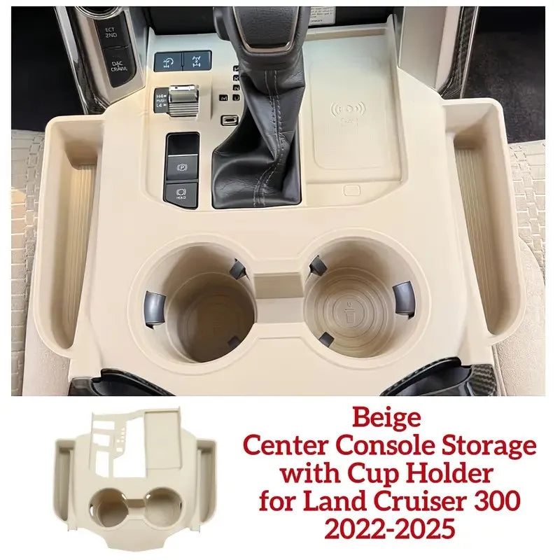 [Left Hand Drive] Car Silicone Central Console Storage Box Protection for Toyota Land Cruiser 300 LC300 Series 2022-2024