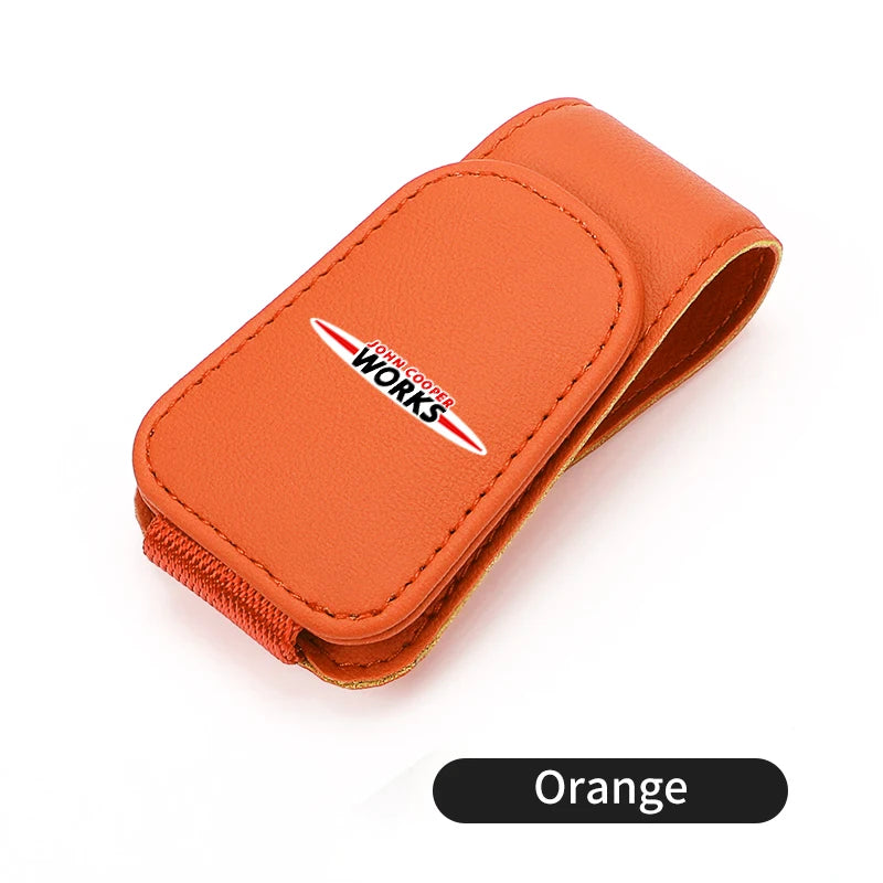 Magnetic Car Glasses Holder Sunshade Platep Card Ticket Clip For MINI Cooper Works R56 F56 R53 R60 Clubman JCW Countryman