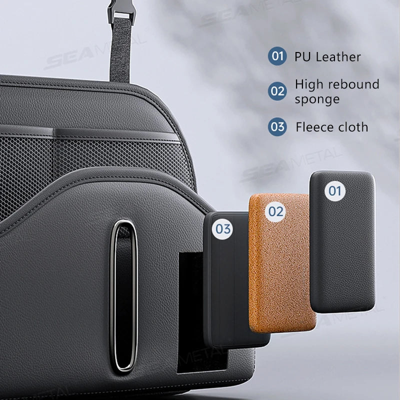 SEAMETAL Car Back Seat Organizer Multi-Functional Seatback Storage Bag Net Pocket Tissue Holder Wear-Resistant Hanging Organizer