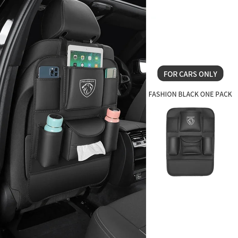 Peugeot 206 208 301 308 408 508 607 2008 3008 4008 5008 RCZ Rifter Car Seat Back Storage Rear Anti-Wear Backrest Anti-kick Pad