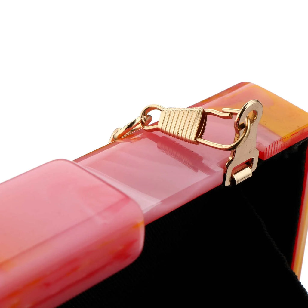 Marble Acrylic Handbag Luxury Box Clutch Fashion Evening Bag with Chain for Dinner Dress Purse Festival Wedding Party Shoulder Bags Gifts