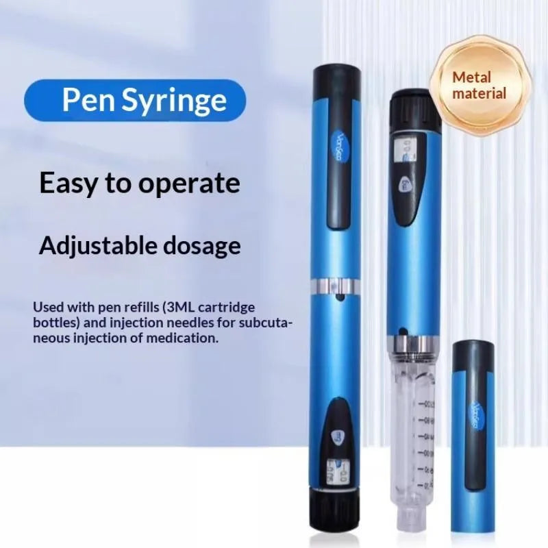 Peptide Insulin Pen Cartridge Reusable Pen Injector 3ML Insulin Peptide Storage Box Portable Insulin Box
