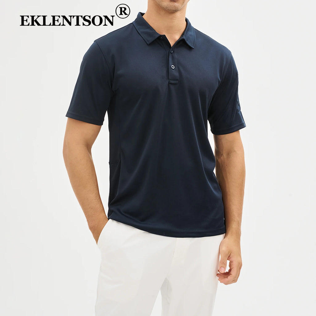 EKLENTSON Mens Work T Shirt Short Sleeve Outdoor Breathable Climbing Hiking Fishing T-Shirt Training Tee Tops