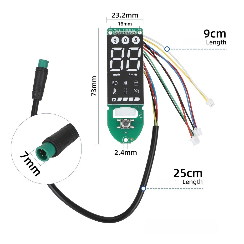 Dashboard for Xiaomi 4 Electric Scooter Instrument LED Screen Display Circuit Board Replacement Parts