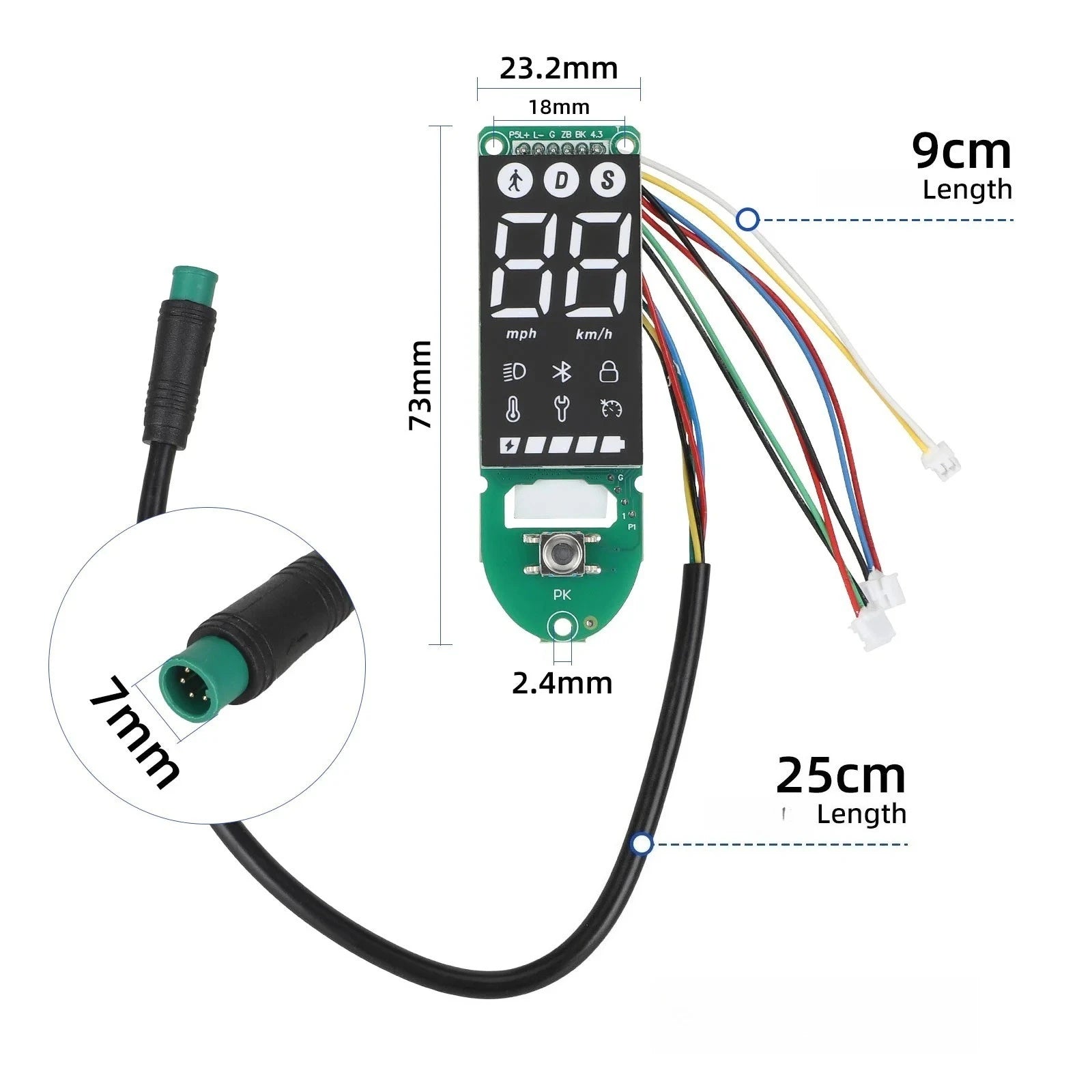 Dashboard for Xiaomi 4 Electric Scooter Instrument LED Screen Display Circuit Board Replacement Parts