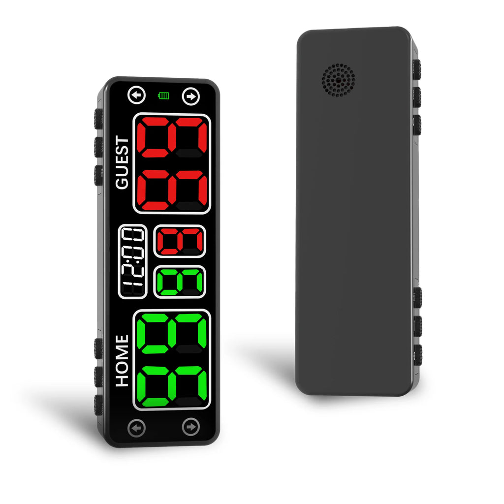 Touch Smart Scoreboard With Timer, Portable Mini Electronic Scoreboard, 10 Digit Tabletop Scoreboard for Sports & Games