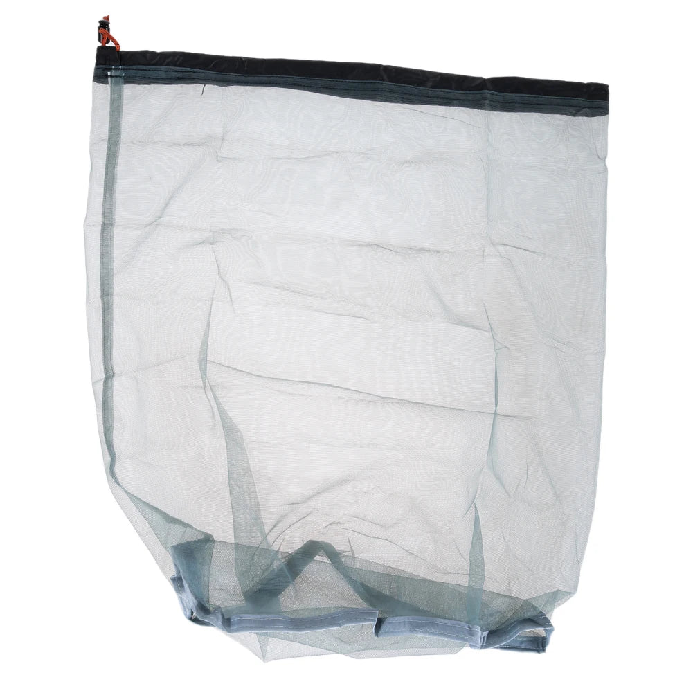 Outdoor Ultralight Mesh Storage Bag Breathable For Sports Camping Drawstring Storage Pack Hiking Travel Tools Compression Bags