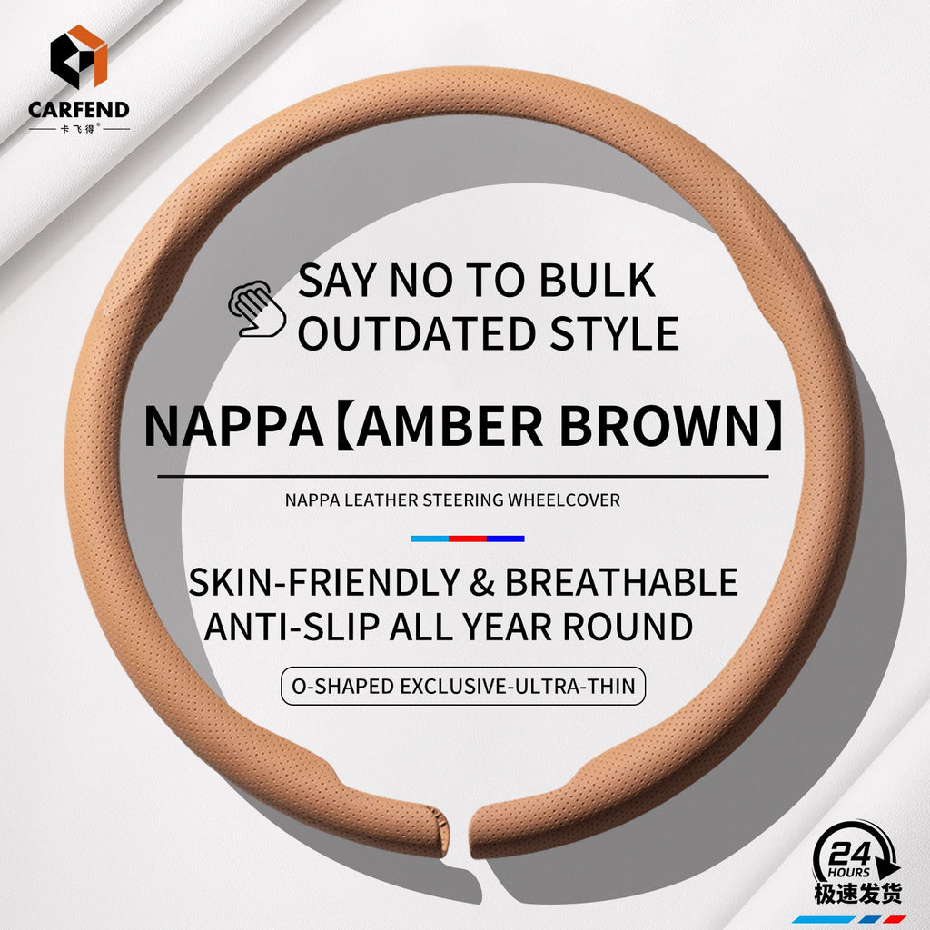Car Steering Wheel Cover Anti-Slip Sweat-Absorbent Ultra-Thin 2026 New Style Breathable All-Season Universal for Men & Women