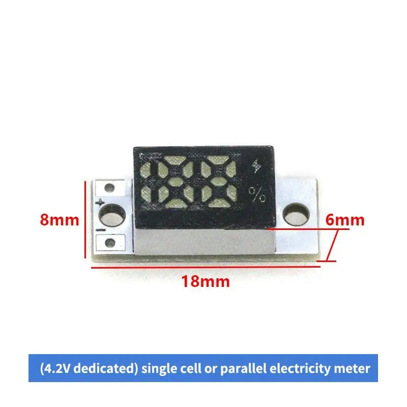 Mini Battery Level Indicator Module With Smart Button For 1-4S Lithium Battery Accurate Percentage Display Low Power Consumption
