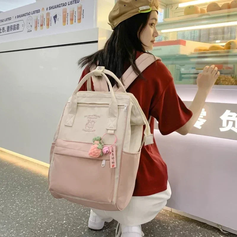 Japan Trend Backpack Kawaii Bag Waterproof Backpack Leisure School Bag for Girls Large Capacity Sports Weekend Travel Backpack