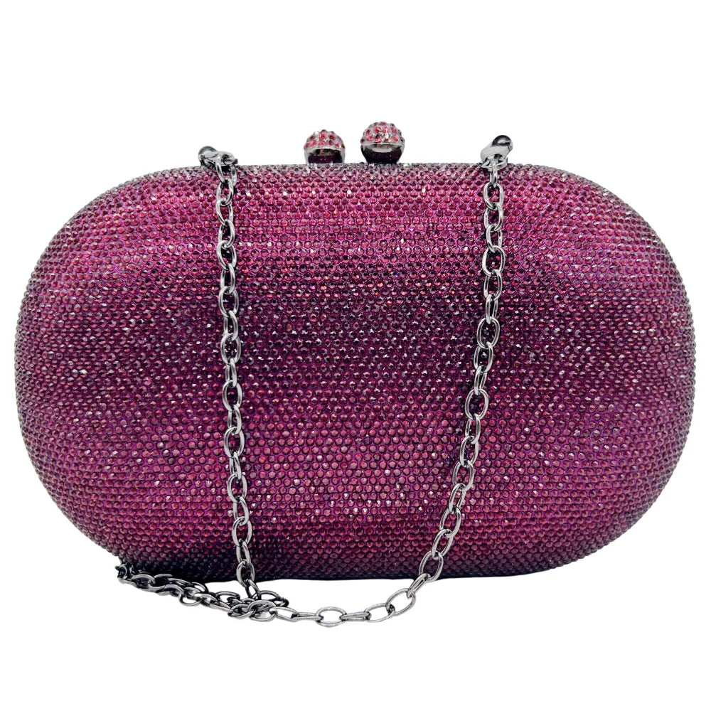 Elegant Women's Rhinestone Evening Bag, Sparkling Crystal Clutch Perfect for Wedding Banquet Party and Formal Dress Occasions