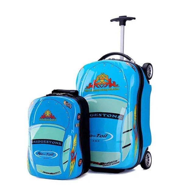 3D Car Kids Suitcase set Travel Luggage Children Travel Trolley Suitcase for boys suitcase for kids Rolling luggage suitcase