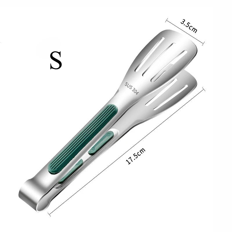 304 Stainless Steel Food Tongs-Multipurpose Grilling Barbecue Kitchen Utility Tongs for Cooking,Serving Searing Meat,Vegetables