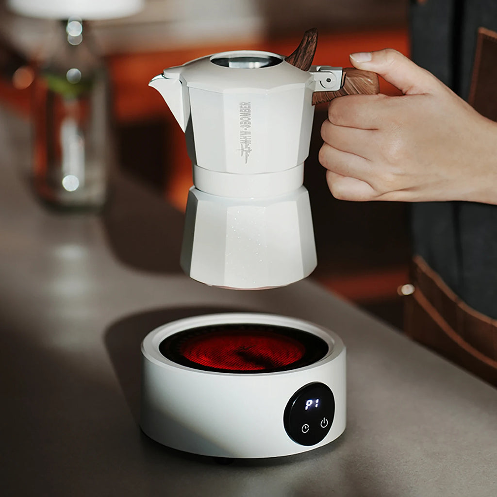 MHW-3BOMBER Ceramic Electric Heating Base Coffee Warmer Adjustable Temperature Hot Plate for Moka Pot Tea Kettle